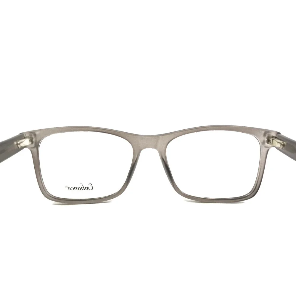 Enhance Eyeglasses Frames 4139 MATT GREY Matte Grey Rectangle Full Rim 54-18-145